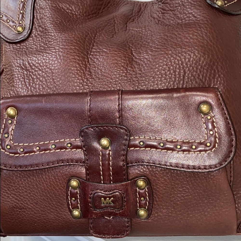 Michael Kors Brown Leather Shoulder Bag - Picture 3 of 13